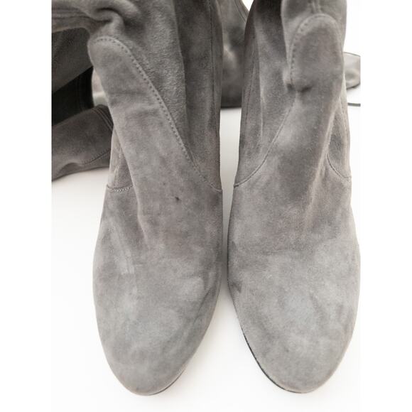 Stuart Weitzman Suede Over-The-Knee Sock Boots Size 7.5 - Picture 5 of 16